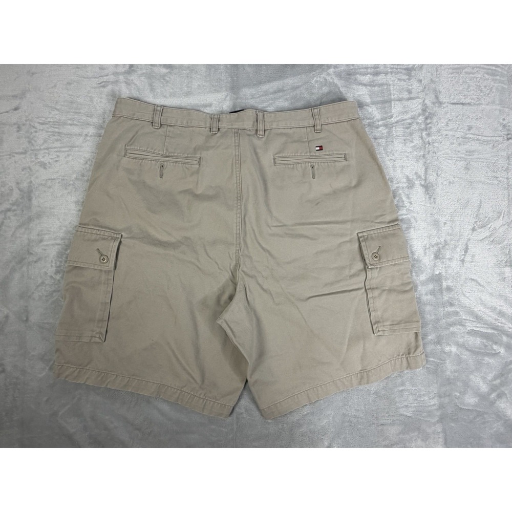 Tommy Hilfiger Cargo Shorts Men's 40 Khaki Summer Utility Shorts - Picture 2 of 7